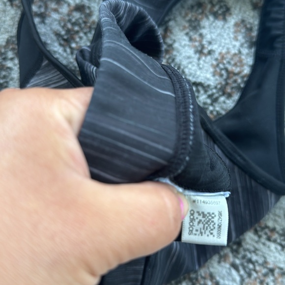 Adidas Climalite Sports Bra Black Heathered Gray Small - Picture 6 of 6